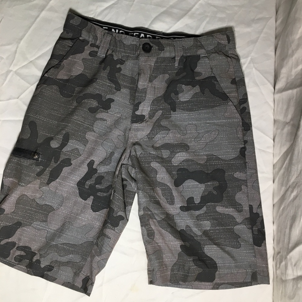 No Fear Grey Camo Shorts